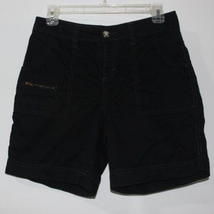 🖤 VTG Faded Glory Black Cargo Shorts Size 6